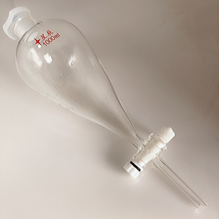 Pear-shaped liquid separating funnel 60125250500 1000 2000 2000 3000ml glass all-fluorine custom-made-Taobao