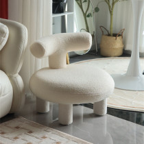 Lamb velvet sofa stool net red shoe stool living room decoration clothing store bedroom childrens room small stool single seat