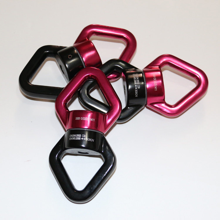 8 word aluminum alloy outdoor climbing bearing universal ring Aerial yoga rotating ring vitality belt rotating universal wheel