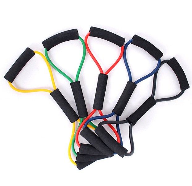 2022 Thrower Sale Crazy Promotion Elastic Fitness Resistance Band 8 Words Pull Instrumental 8 Character Expander TPE Yoga