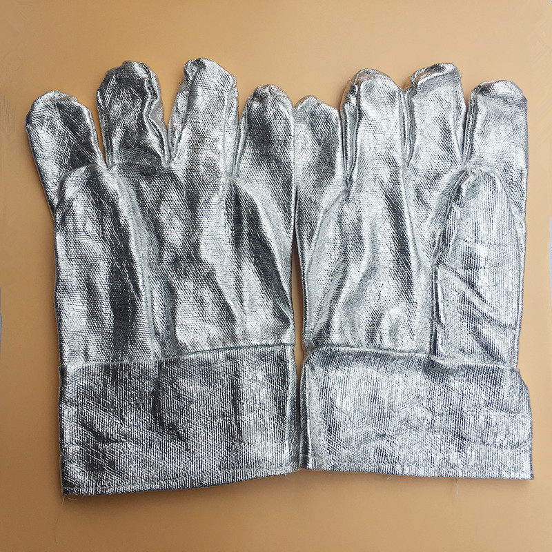 Aluminum foil 5 refers to high temperature resistant glove thermal insulation fire oven smelting industrial anti-scalding anti-amplitude shooting heat protection gloves