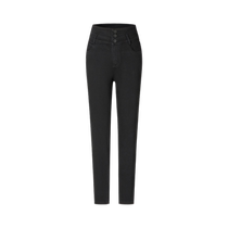 Shopping mall same style JZ Jiuzi versatile high quality stretch slim jeans for women 2024 winter new style JWDD12101