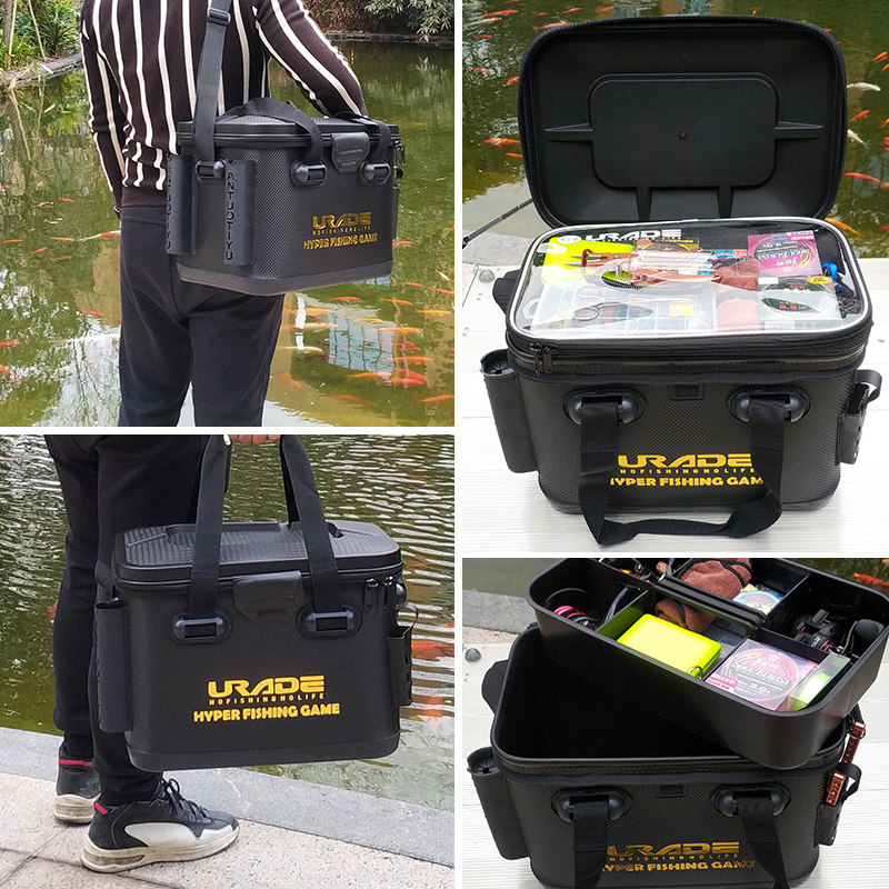 Ausma eva thickened rock fishing bait box live fish barrel Multi-function Luya box sea raft fishing box fish fishing gear supplies