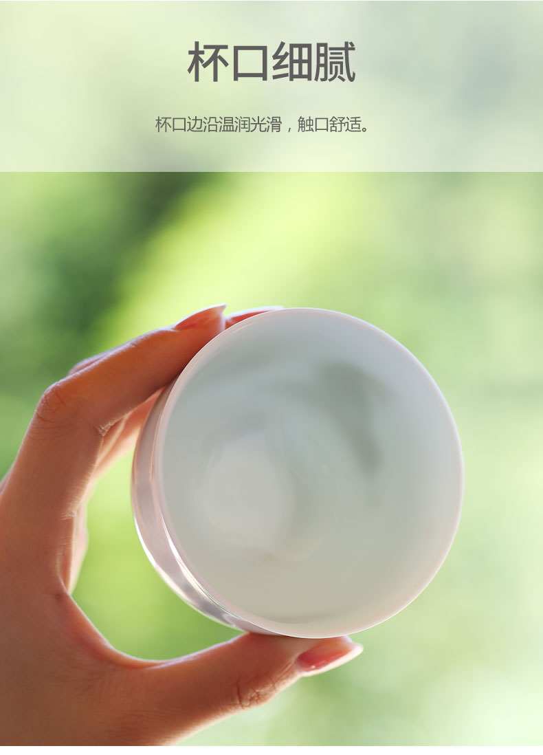 MaiTao jingdezhen bucket fish fun color lotus tea set single cup home hand - made master kung fu tea cups sample tea cup cup