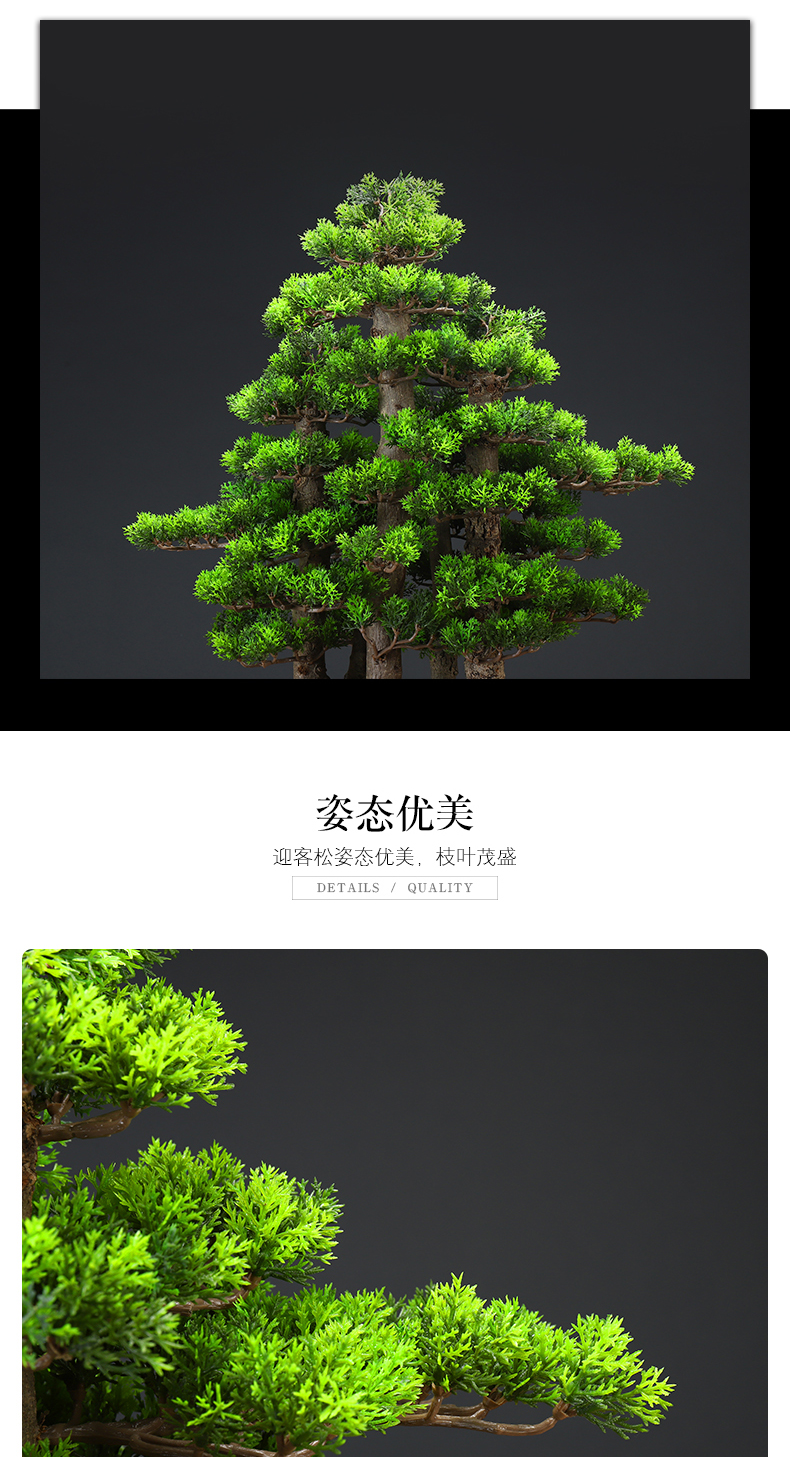 MaiTao creative home simulation the plants green plant guest - the greeting pine furnishing articles sitting room adornment miniascape of new Chinese style example room