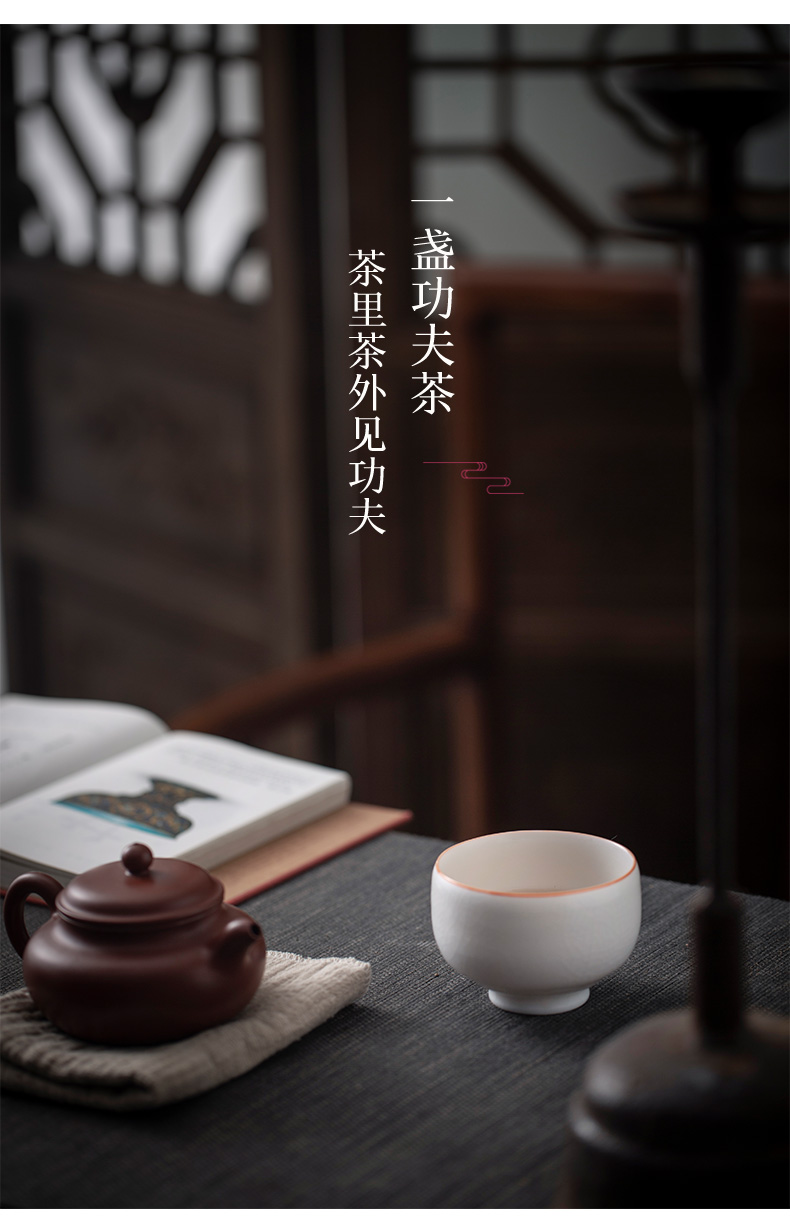 MaiTao jingdezhen porcelain ceramic cups kung fu tea set your up on host round cup single CPU