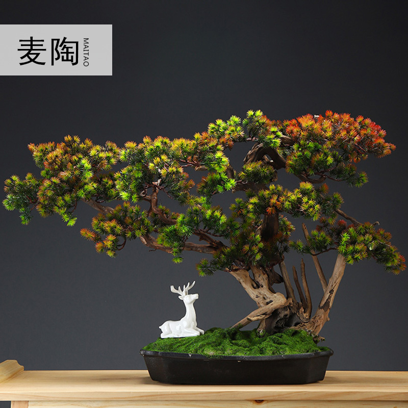 MaiTao creative home simulation the plants green plant guest - the greeting pine furnishing articles sitting room adornment miniascape of new Chinese style example room