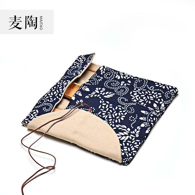 MaiTao cotton accessories receive bag tea taking zero with sackcloth parts travel bag portable tea six gentleman 's pocket