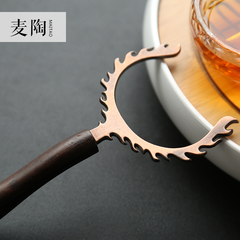 MaiTao ebony metal cup tea accessories tea fork