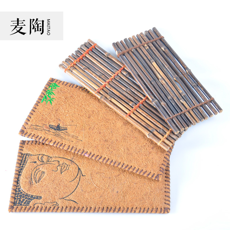 MaiTao bamboo kung fu tea set dry terms Taiwan tea tea tray bearing large pot pot holder tray tea tea tea