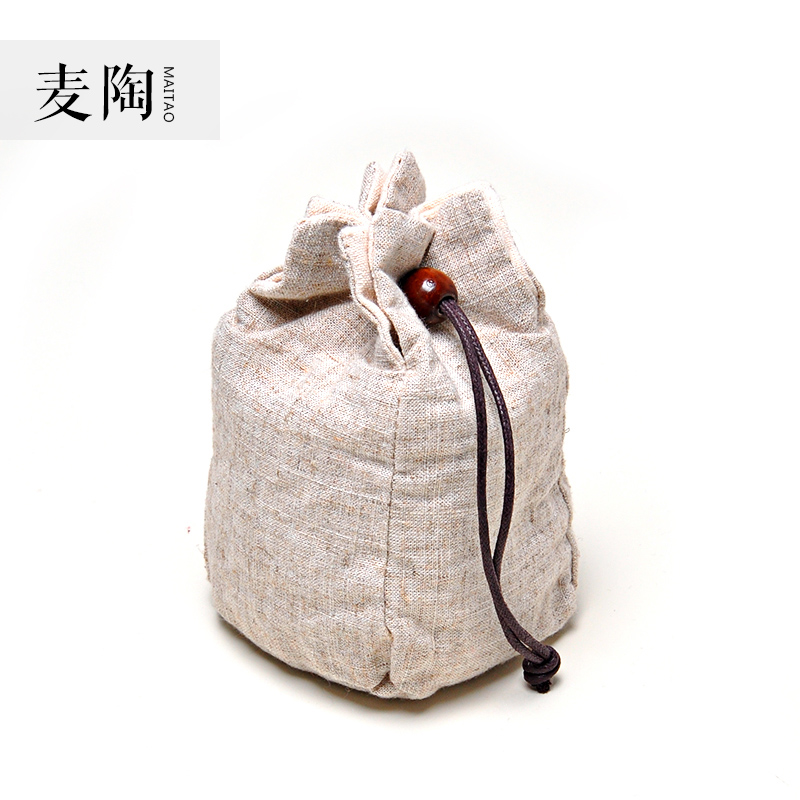 MaiTao portable tea receive a travel bag bag bag teapot teacup crack cup the receive package cotton rope thickening