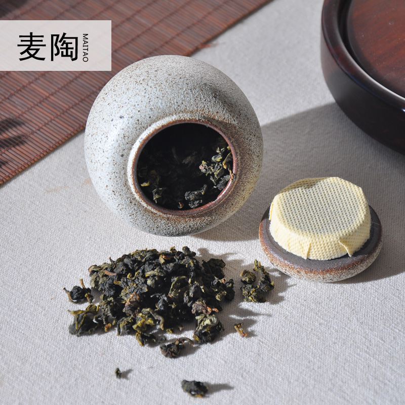 MaiTao elder brother up with seal storage pu 'er tea as cans ceramic thick clay POTS awake kung fu tea set zero furnishing articles