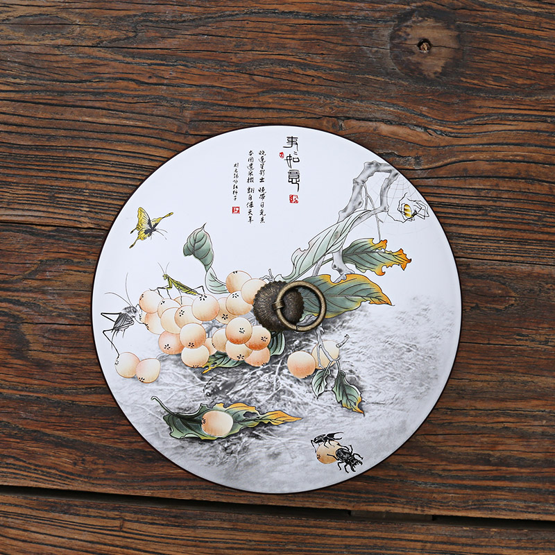 M some ceramic porcelain your up caddy fixings coarse pottery large pu 'er tea packaging tapes cover up POTS sealed storage tank