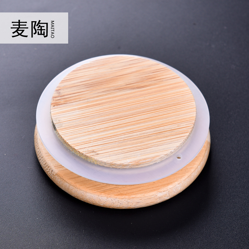 Kung fu tea kettle MaiTao heat - resistant glass checking wooden cover flower teapot tea cups tea kettle