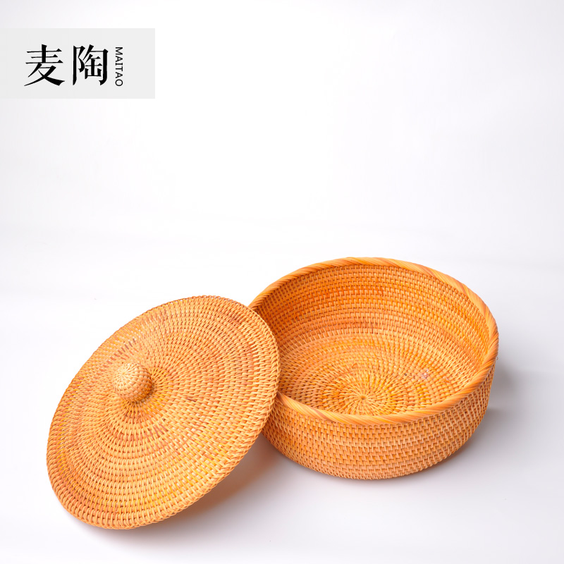 MaiTao manually the cane top service up pu 'er tea storage tank kung fu tea accessories furnishing articles tea boxes