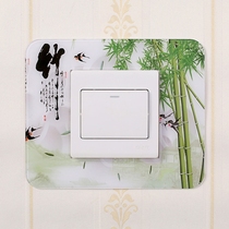 Acrylic new Chinese style switch frame cover protective cover indoor creative switch sticker high-end modern simple decoration