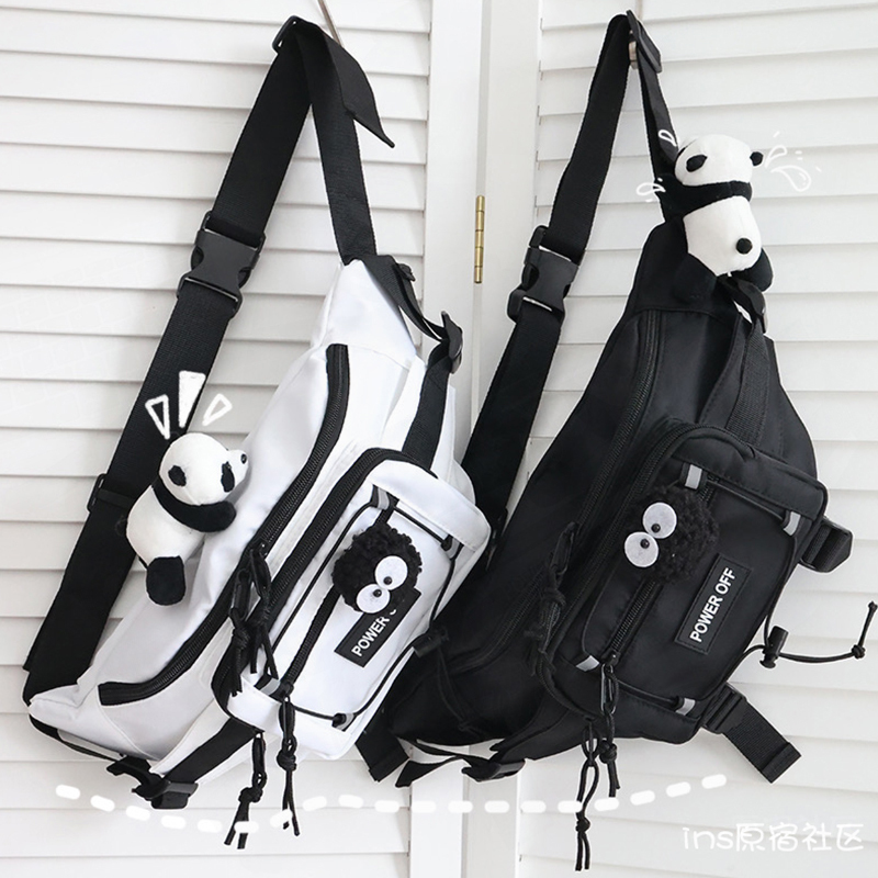 Men's Trendy Crossbody Bag, Men's Trendy Motorcycle Riding Shoulder Bag, Men's Sports Style Waist Bag, Workwear Chest Bag, Motorcycle Bag