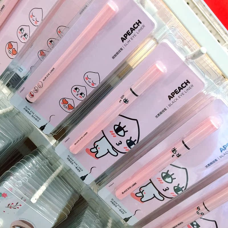 Sản phẩm nổi tiếng của Miniso KakaoFriends kẻ mắt tốt nữ kẻ mắt đen dày không thấm nước bền chính hãng - Bút kẻ mắt kẻ mắt kat von d