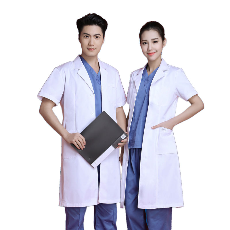 天使兰心护士服夏装短袖医生服 导医前台美容院药店工作服A-06-Taobao