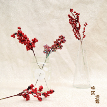 Simulation Christmas red fruit multi-grain red fruit hair fruit berry acacacia red bean floral decoration diy dried flower accessories