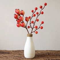 Simulation Flower Berries Fruits Small Red Fruits Autumn Fruits Handmade Materials Red Yellow Autumn Real Fruit Small Wild Berries Decorations