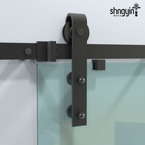 Glass Barn Door Hanging Rail Track Bathroom Kitchen Slide Barn Door Hardware Nordic Glass Sliding Door