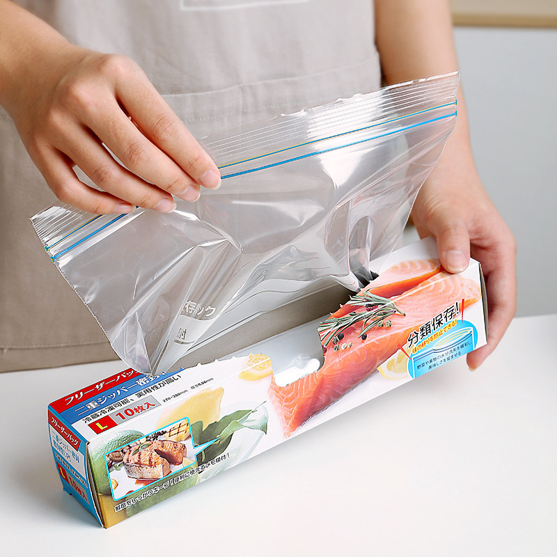 Fresh-keeping bag household reusable sealed bag freezer special refrigerator large thickened food bag sealed bag packaging bag