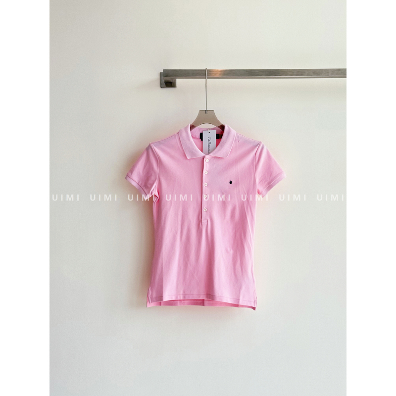 Uimi/The Ultimate Expression of Quiet Luxury! 26Ss New Style Embroidered Short-Sleeve Polo Shirt T-Shirt for Women