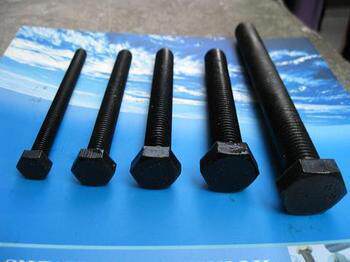 12 9 grade full tooth outer hexagon 35Comr high strength blackening bolt screw 16*500