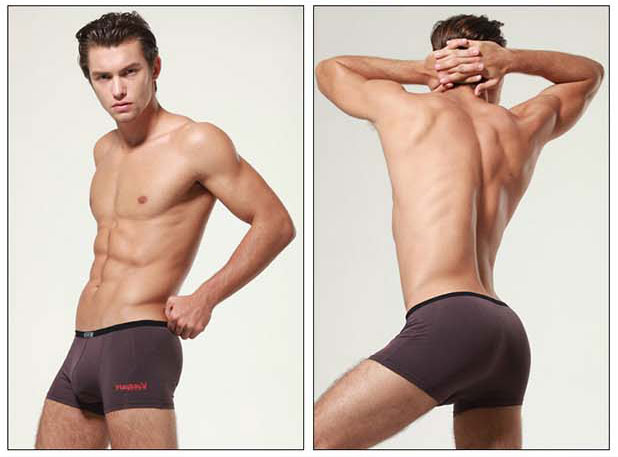 4 dải Đồ lót nam Playboy 5061 Đàn ông Modal Boxers Mềm vuông Quần short Đầu quan lot