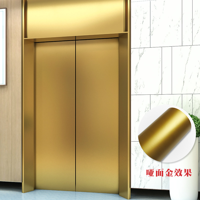 Entrance Elevator Door Stickers Advanced decoration metal gold light extravagant self-adhesive ordering minimalist Chinese-style one-terra-terra