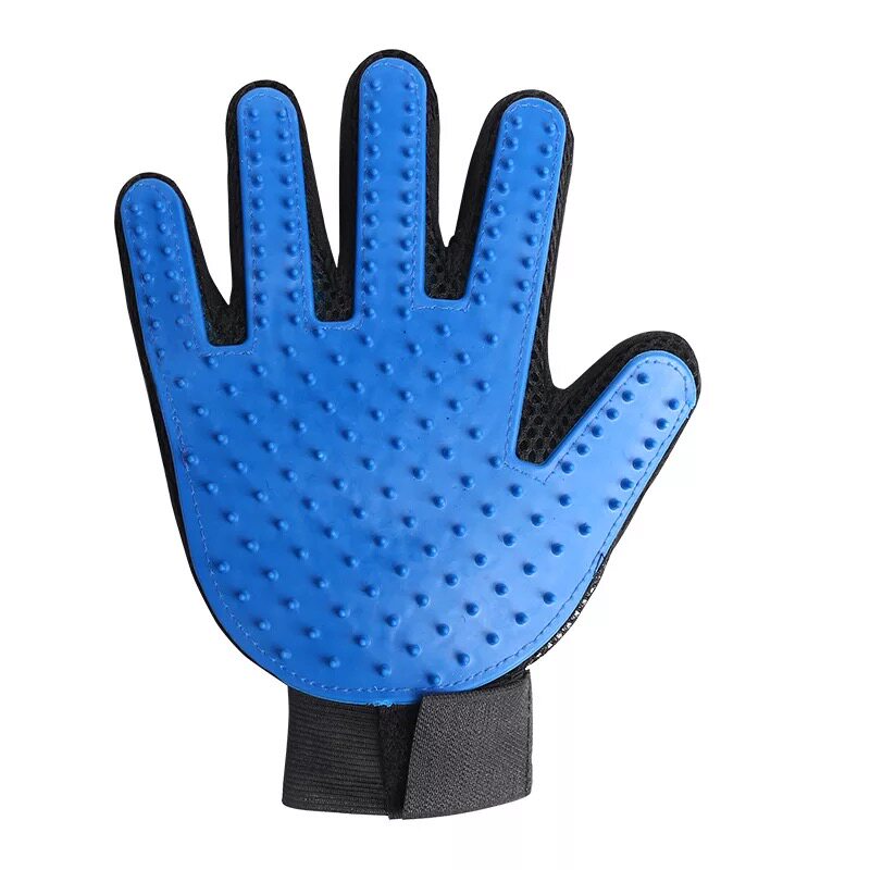 Dog massage bath five-finger gloves brush grooming cleaning pet hair brush gloves to remove bristles and bristles artifact
