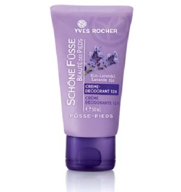 Yves Rocher Yves Rocher Lavender Foot Fresh Treatment Cream Kem khử mùi kéo dài 12 giờ kem bôi gót chân