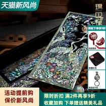 Jinbei legend Luodan lacquerware Jewelry box Wooden pen box Necklace box Business gift jewelry storage box Gift