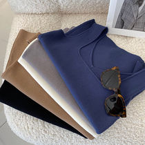Temperament small square collar design small sexy wild ice silk vest female inner knitted base shirt 2021 spring and summer new