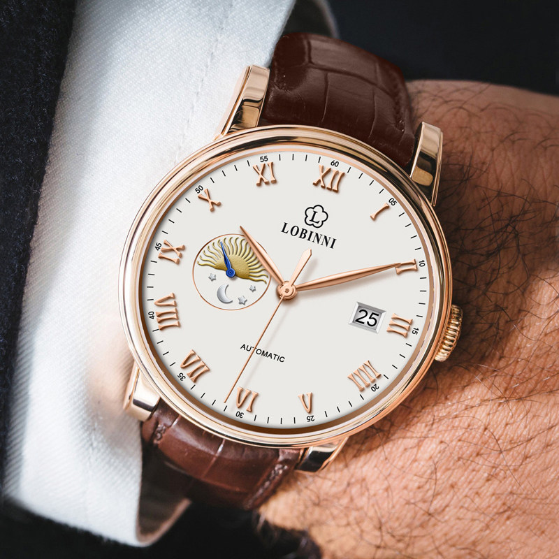 Robin Ney Brand Hand Watch Men's Fully Automatic Mechanical Dermis