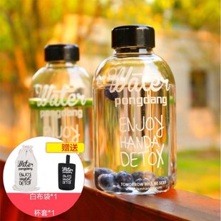 SPA WATER Korea Fat Cup Large -capacity Glass Cup Fruit Tea Cup Net Red Fruit Tea Cup Gift Water Cup