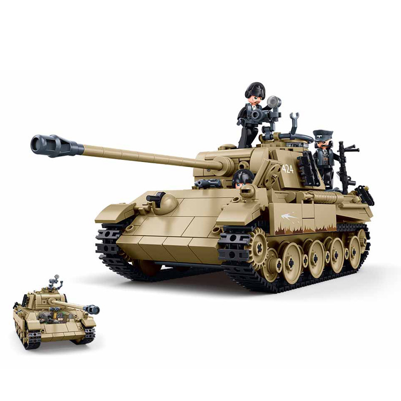 Little Luban Leopard G-Type Heavy Tank World War Ii German Military Building Block Assembly Toy 2026 New Model
