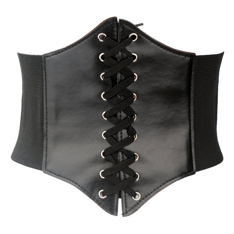 Retro Palace-Style Women's Slimming Wide Belt, Large Size, Extra-Long Elastic Waistband, Dress Decorative Belt Accessory