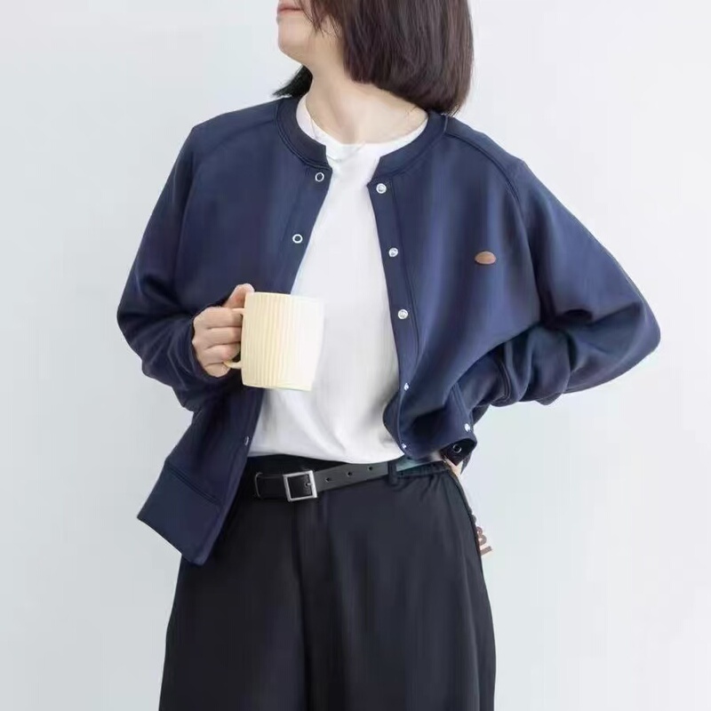A Must-Have! Order the Standard Model: Casual Jacket for Women, Button-Up Cardigan, Raglan Sleeves, Simple Style