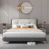 The modern minimal master bedroom marriage bed 1 8m double bed small family side bed