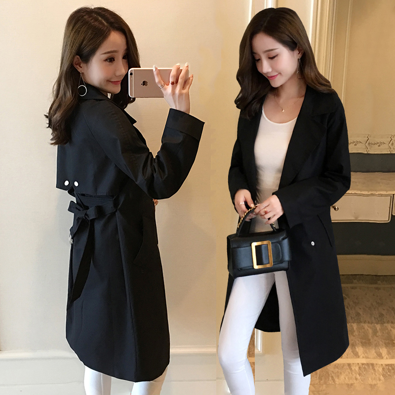 Trench pour femme LUOSIMATE en Coton en Coton - Ref 3226857 Image 1