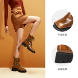 缇塔 Martens, зимние коричневые ботинки в английском стиле, 2020, средней длины