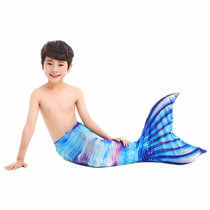 Boy Mermaid swimsuit split cute tail props dress up new boys cos photo parent-child fishtail skirt