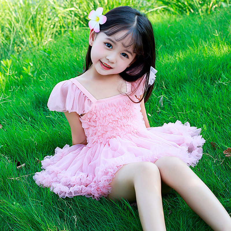 Children's swimsuit pants one-piece girl princess swimsuit foreign air 1 summer 3 years old 2 baby girls swimsuit 4 a foreign gas