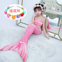 Mermaid swimsuit girls split swimsuit children mermaid tail swim suit girls middle school boy student swimsuit