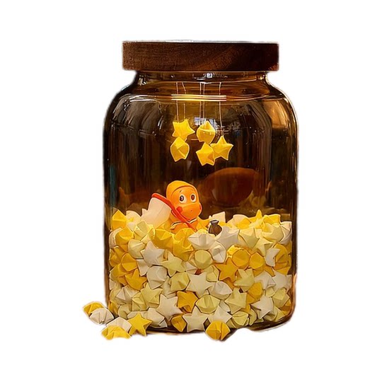 Star Man Pat Night Light Material Kit Wishing Bottle Atmosphere Gift for Girlfriends Practical Birthday Gift