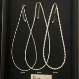 Ожерелье из жемчуга, цепочка до ключиц, легкий роскошный стиль, 2024 года, премиум класс