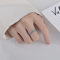 925 sterling silver ring female recruitment wealth coin retro style niche design opening index finger transfer ring personality