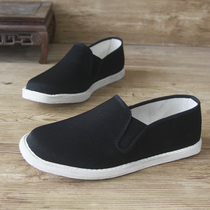 Layered bottom cloth shoes old Beijing casual shoes men and women single shoes handmade cloth bottom driving shoes mens shoes